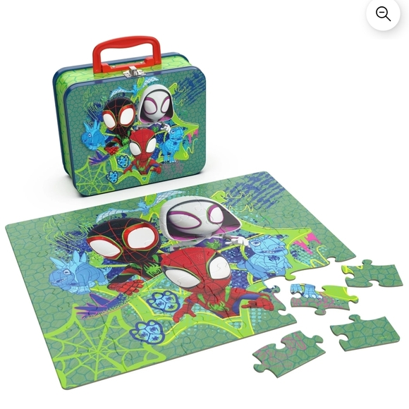 Marvel Spidey Puzzle Tin with Red and Blue Heroes - Picture 8 of 12